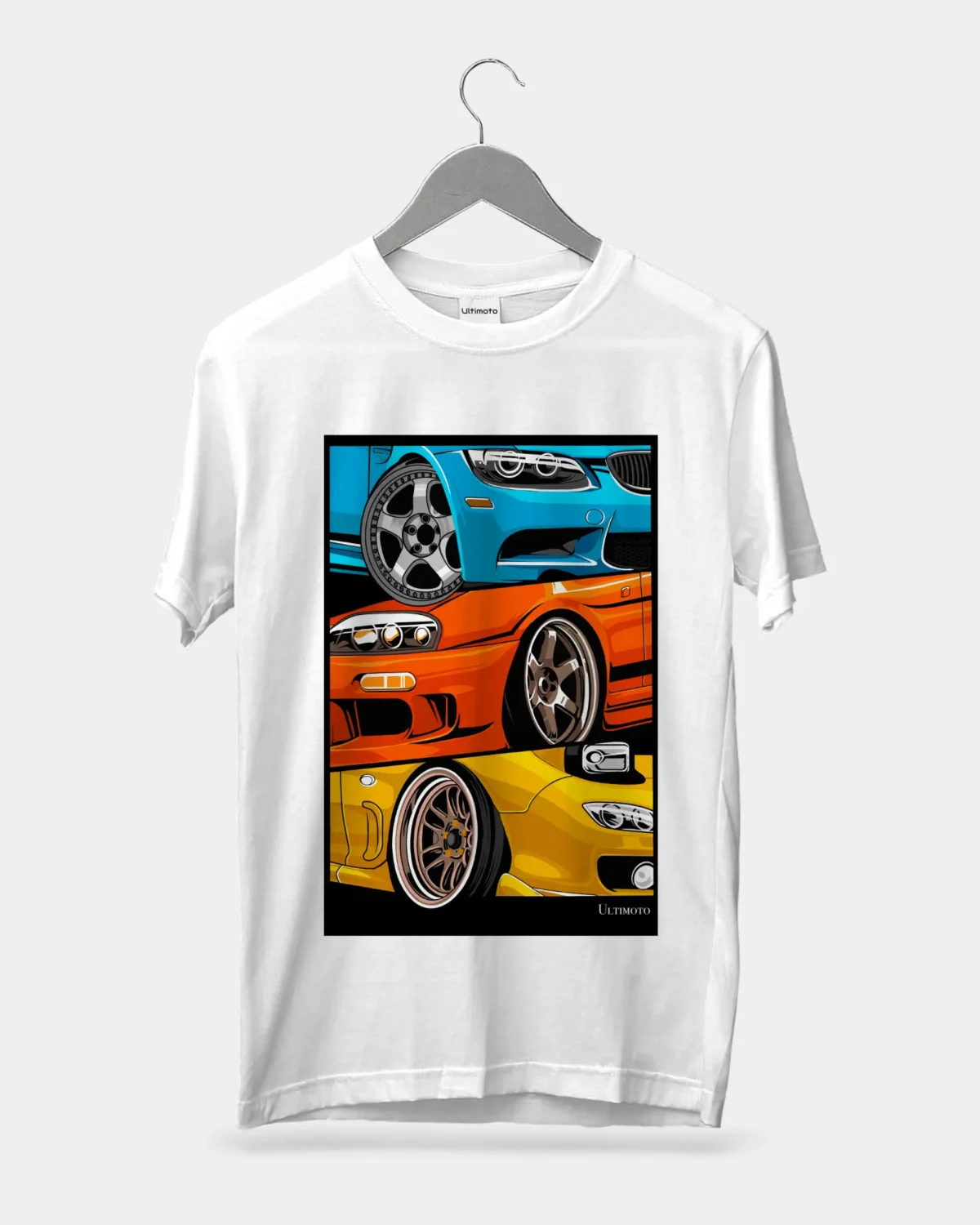 Iconic Cars Stance White T-Shirt