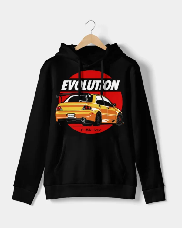 Lancer Evolution 9 Black Hoodie