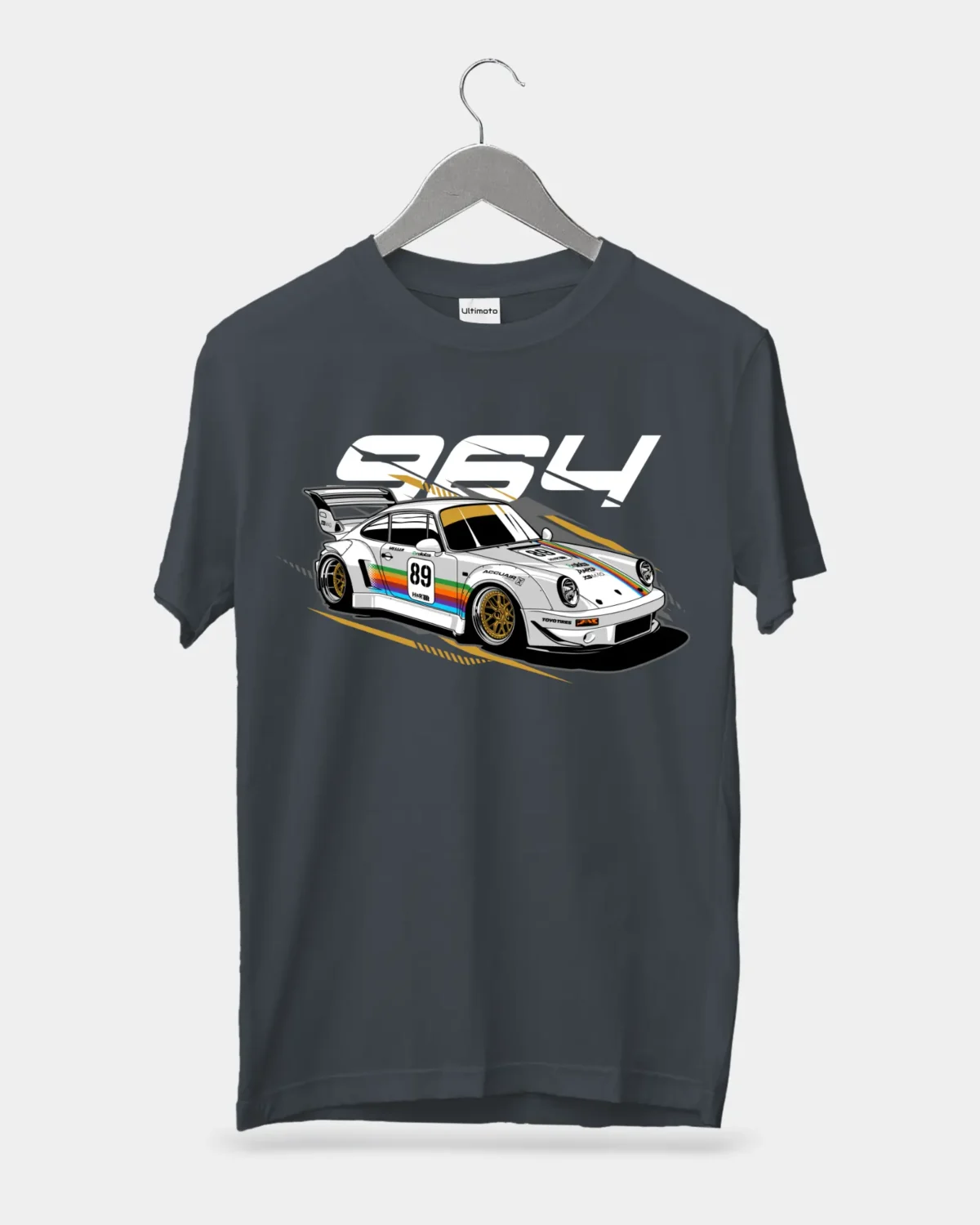 Porsche 964 RWB Steel Grey T-Shirt